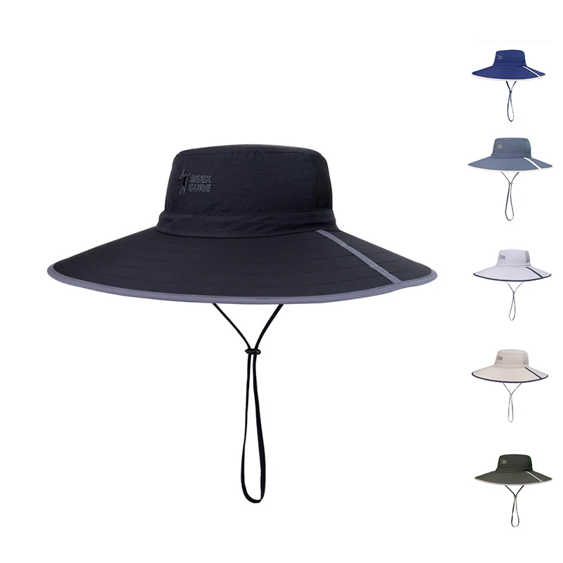 Fashion outdoor sun hat with logo custom color