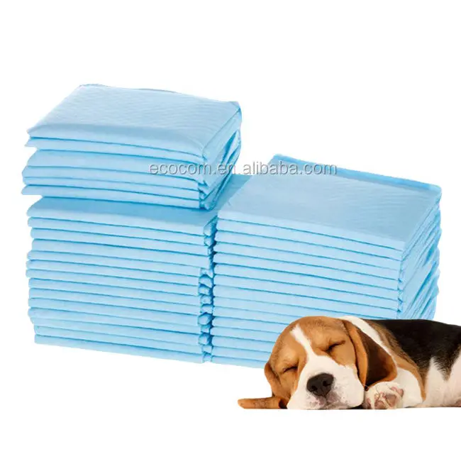 Hot selling disposable multi-specification dog training pet pad breathable light blue portable pads for cat dog