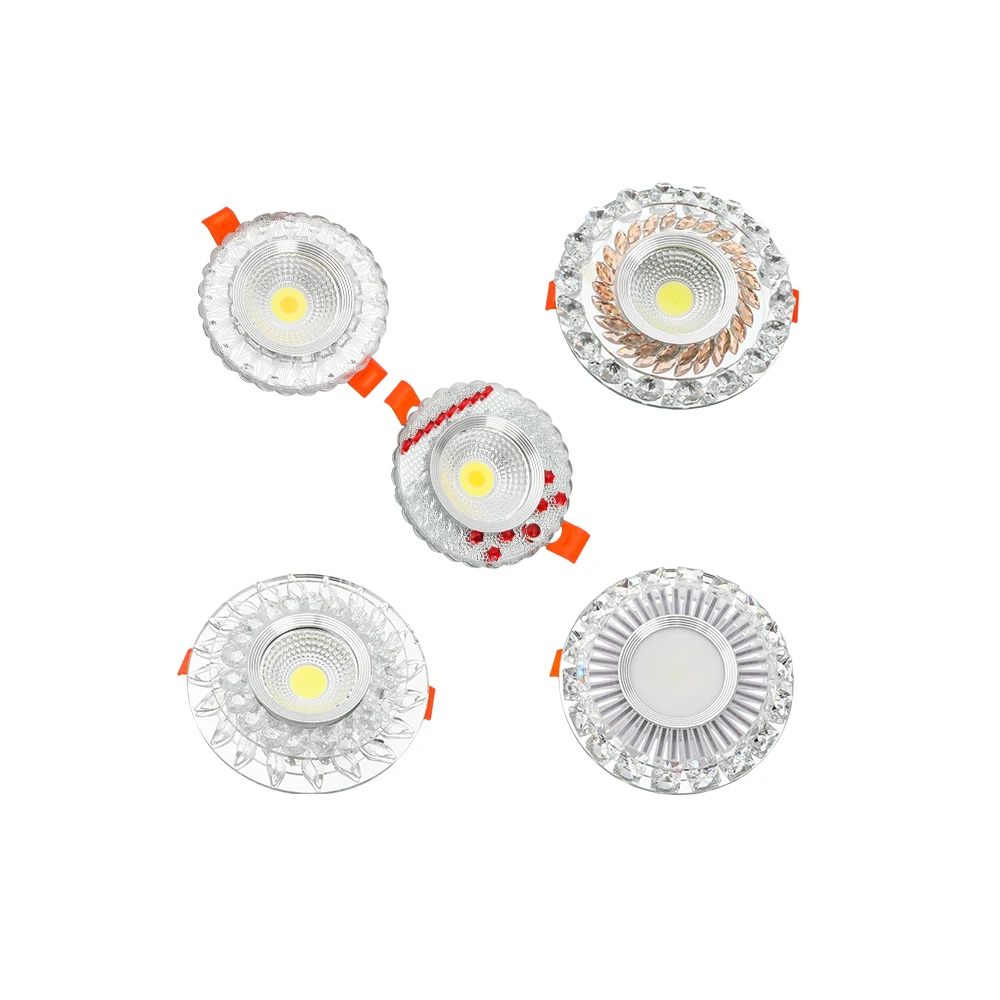 Высокое качество скрытый светодиод 5 Вт 7 10 15 25 SMD COB Алюминиевая смола круглый светодиодный потолочный светильник для отеля дома