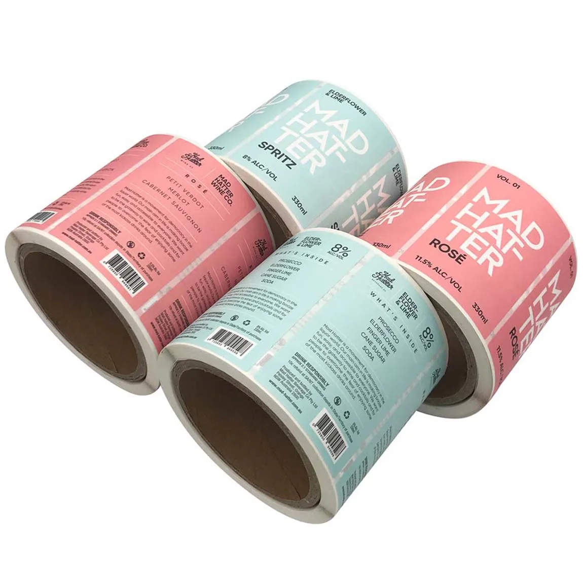 Custom 2022 Self Adhesive Waterproof Vinyl Label Sticker Wine Beer Bottle Label Whiskey Label