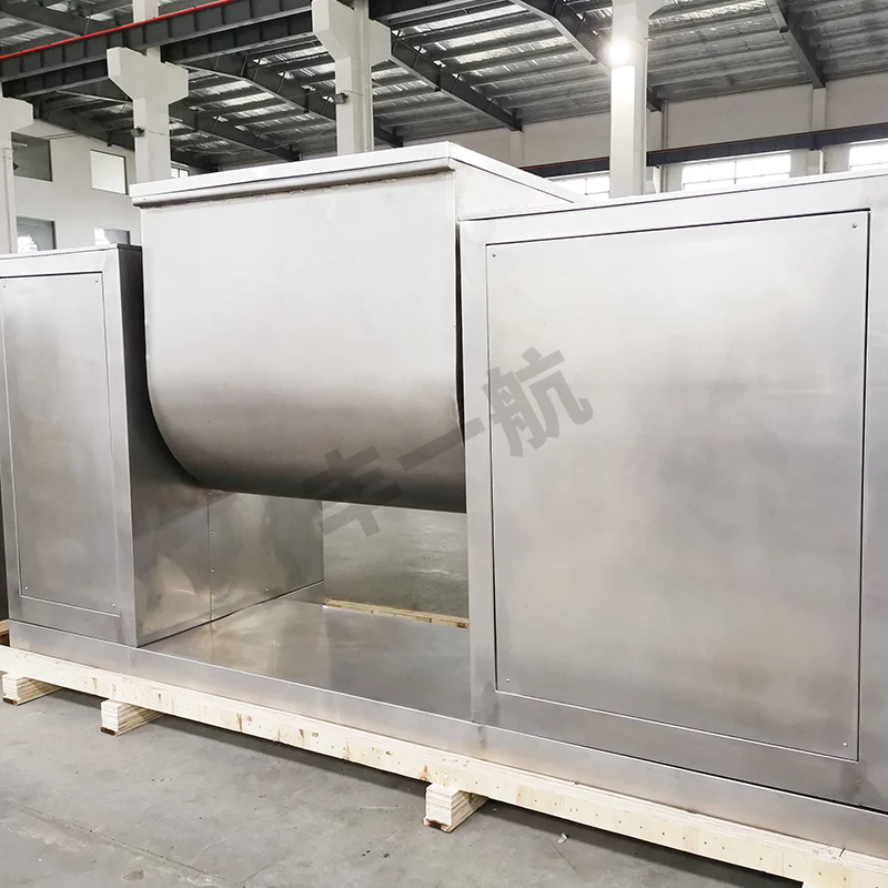 CH series double shaft paddle mixer horizontal Z arm  blending machine for dry wet sugar powder granule