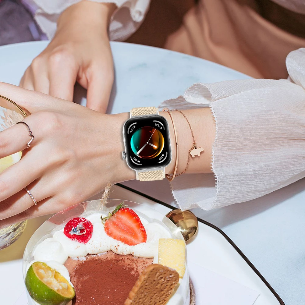 Плетеный нейлоновый тканевый ремешок для Huawei Fit3