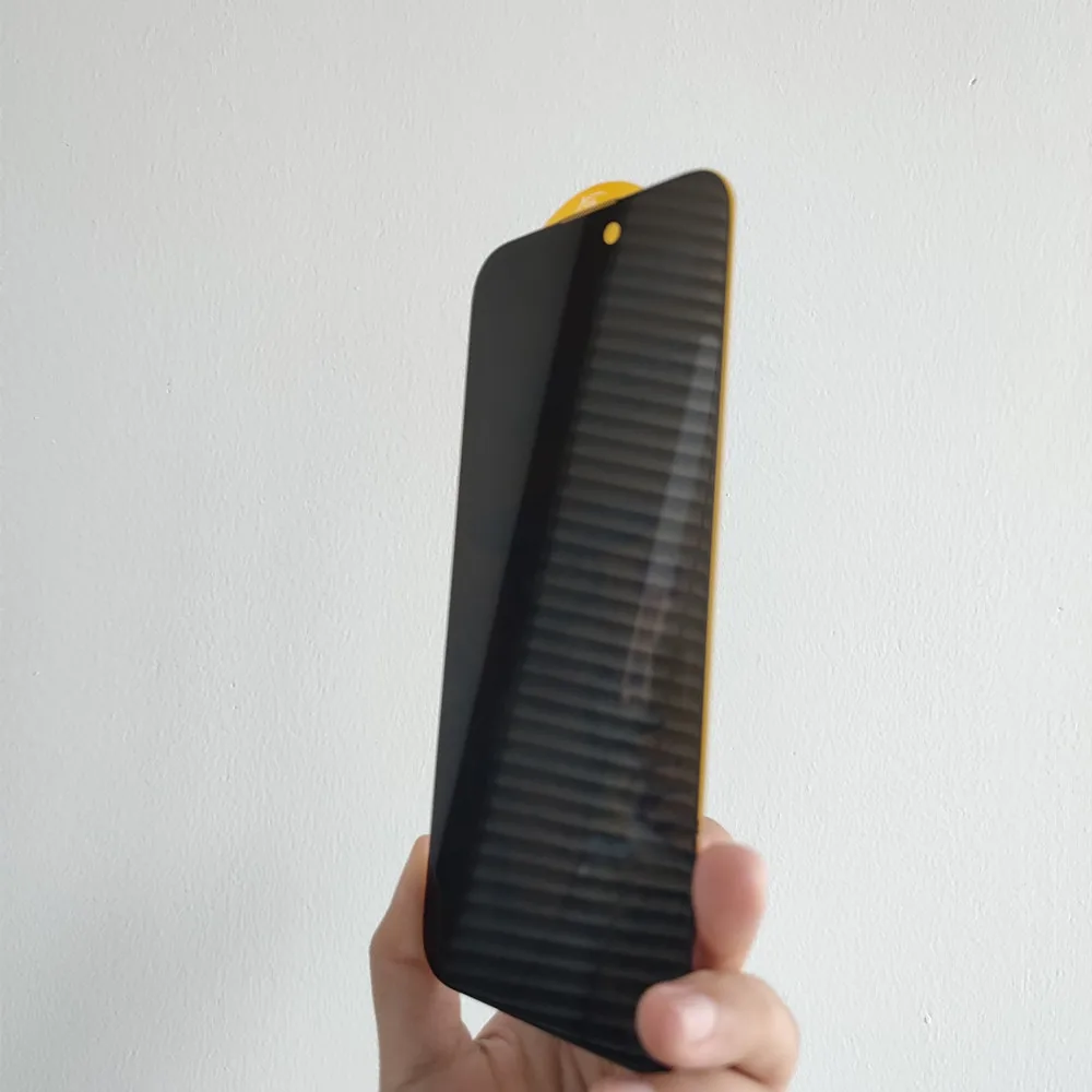 Anti spy screen guards privacy glass for iphone 15 pro max mobile privacy glass film tempered glass ESD protective film for 14