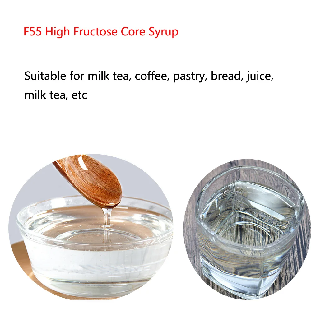 Hot Selling Syrup Manufacturing F55 High Fructose Corn Syrup Food Grade Liquid Sugar