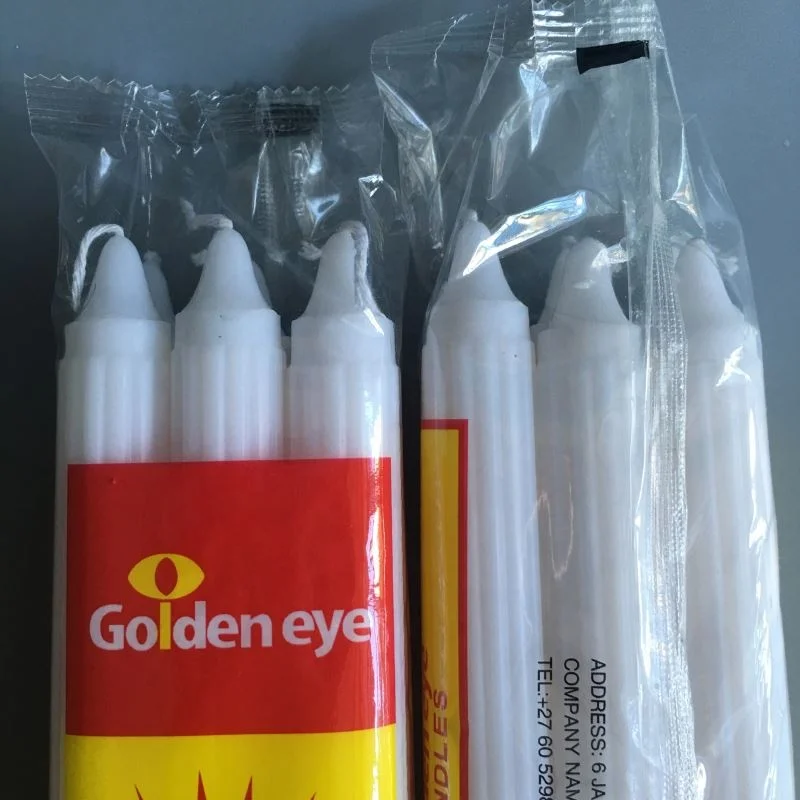 No tears and no smoke White fluted Candle  to Angola market