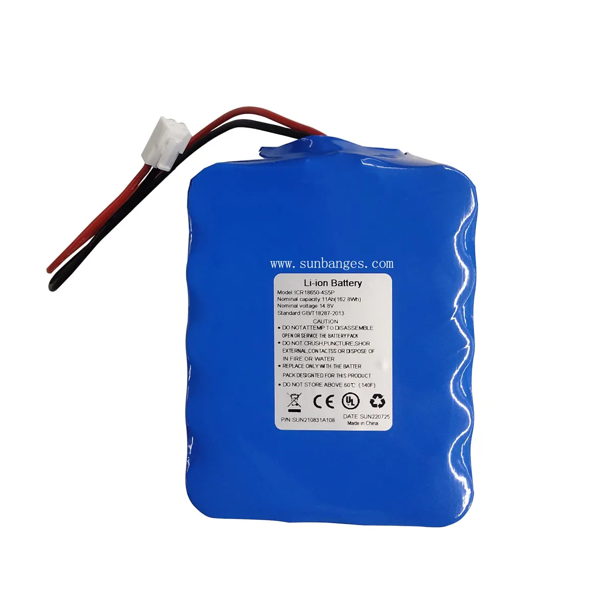 Customization 3S5P 4S4P 4S5P 11.1V 14.8V 8800mAh 11Ah Lithium Ion Battery Pack with BMS for Chauvet LED