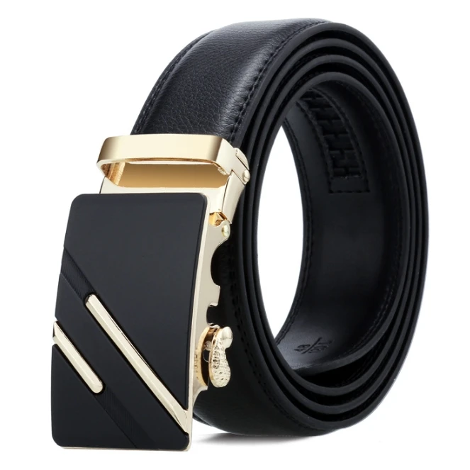 110/120/125 cm Length Real Top Cowhide Leather belt for men with Customize Metal Buckle