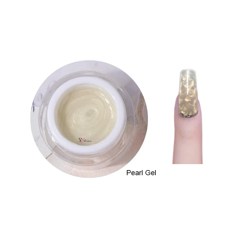 New Product  High Quality Create Your Brand Glitter Color Pearl Metallic Nail Gel Polish