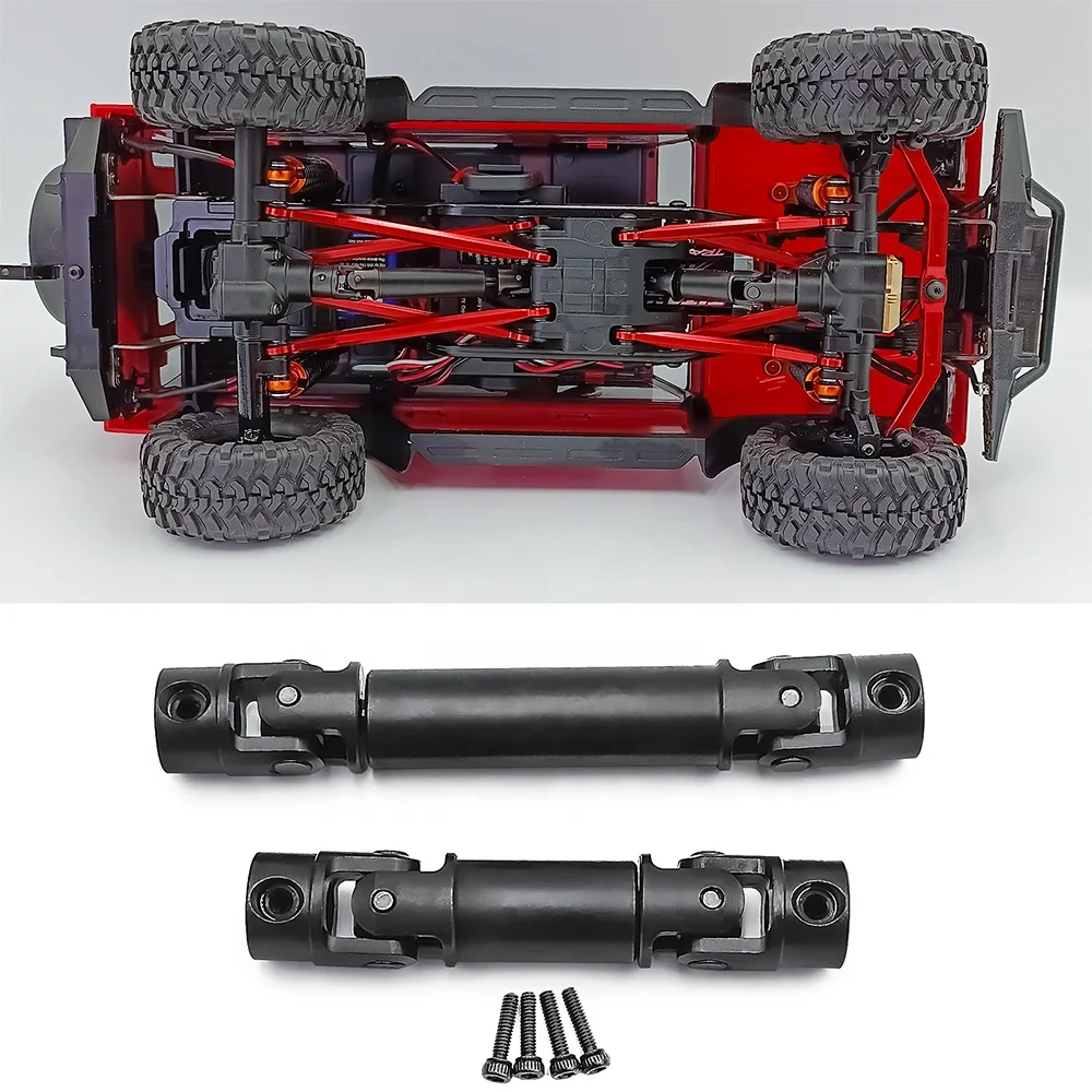 transmission rc crawler car 1/18 trx4m cardan main custom front rear universal joint titanium drive shaft upgrade part component