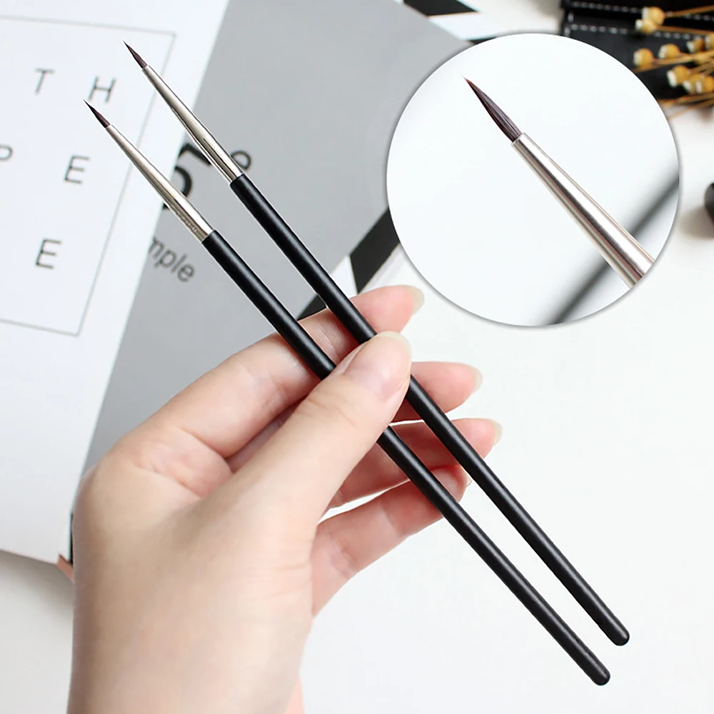 BUEART bent straight Eyeliner Brush and bended fine eyeliner with Customized Private logo