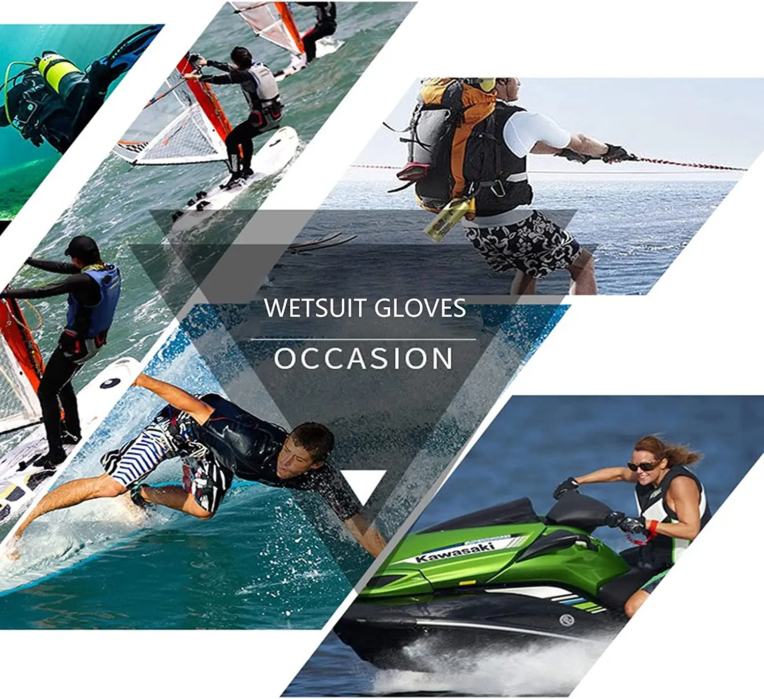 Neoprene Wetsuit Diving Scuba  for Women Men 3MM Sailing Thermal Gloves Comfortable Protection for Kayaking Paddling Snorkeling