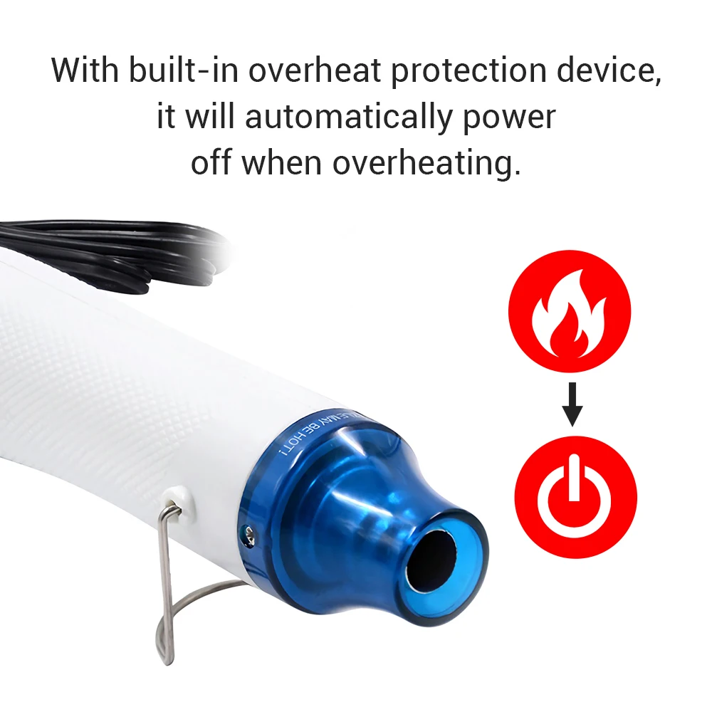 300W Hot Air Machine Hot Air Gun Heating and Shaping Tool for Soft Clay Relief Powder Heat Shrinkable Sheet 220V EU Plug