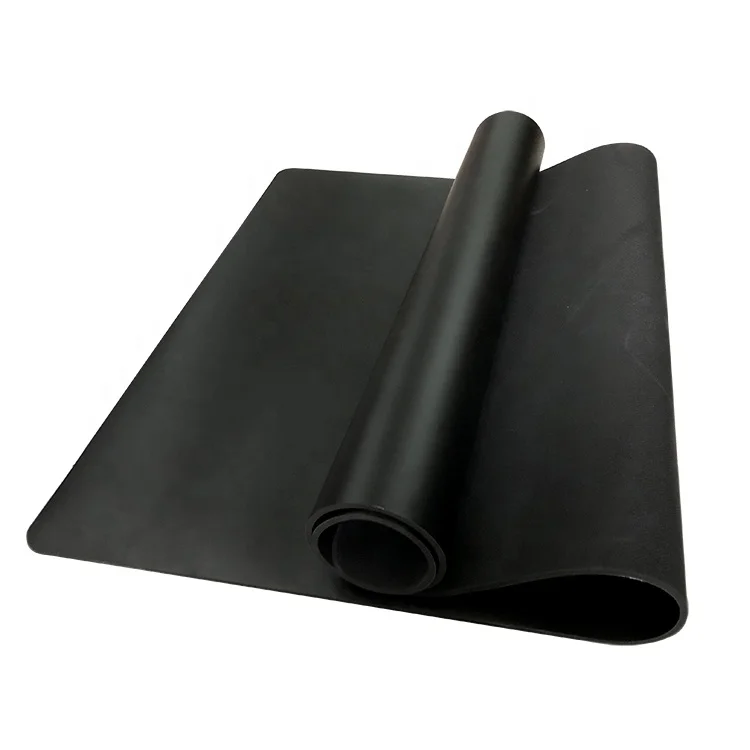 anti slip sound proofing high quality rubber base anti wear PU leather top running treadmill machine mat pad factory floor mat