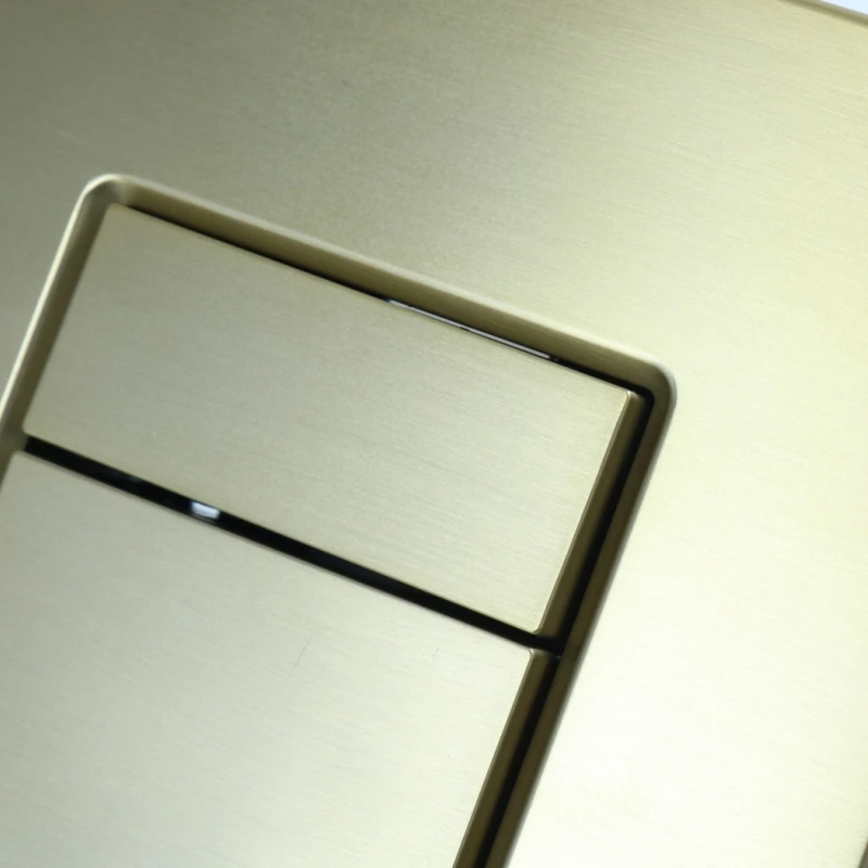 2024 Dual Flush Actuator Plate for Concealed Cisterns Brushed Matt Gold Toilet Flush Plates Flush Buttons