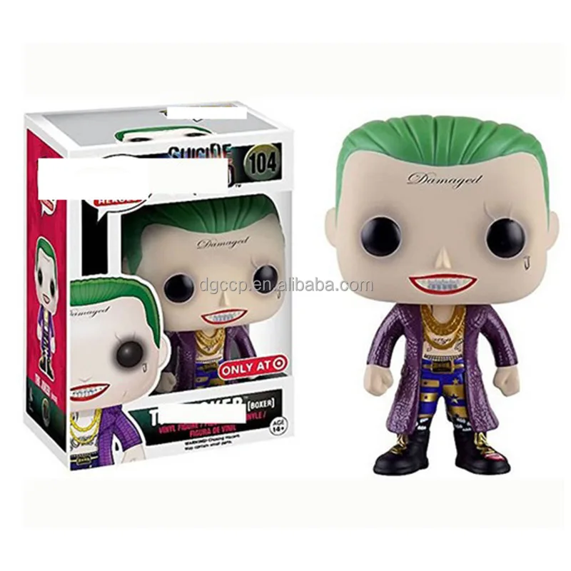 Hot Selling Suicide Squad Harley Quinn Character Joker Action Figure Funkos POP for Kids with Protection Box