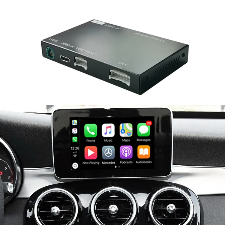 Road Top Multimedia Wireless CarPlay Interface Box for Mercedes Benz C-Class W205 & GLC 2015-2018 with NTG5.0/5.1/5.2 System