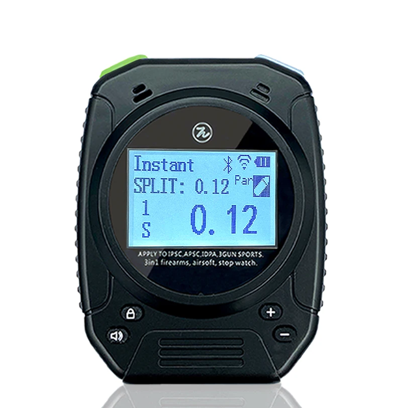 Таймер съемки для тренировки стрельбы, поддержка соревнований IPSC IDPA, подключение по bluetooth к дисплею, используемому в диапазоне съемки.