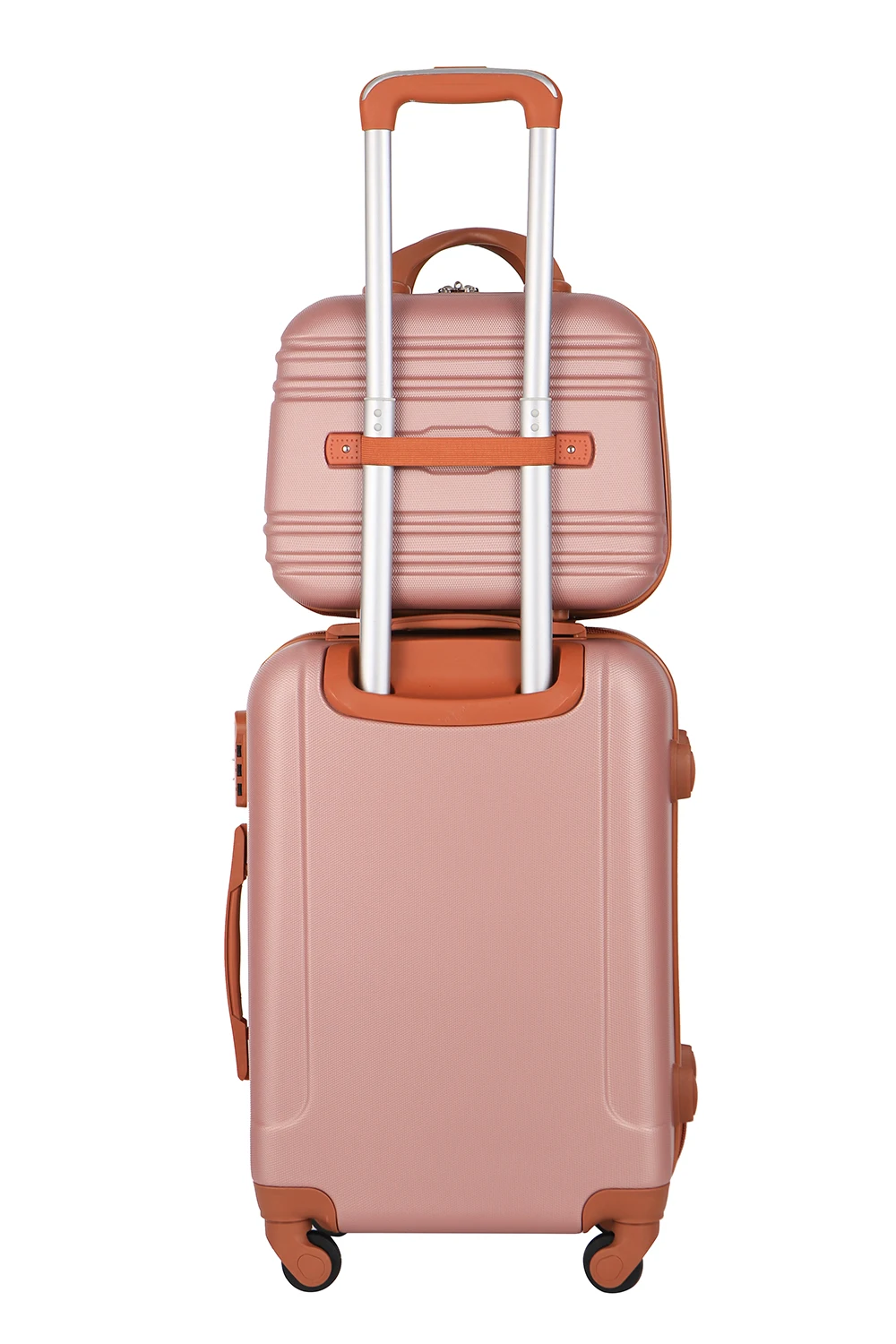 new popular retro 4 pcs set travel luggage sets abs luggage suitcase Spinner Wheels vintage Suitcases Durable