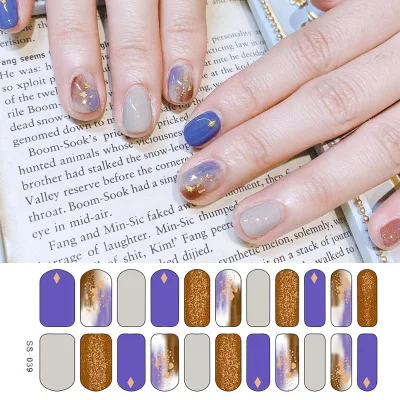 
Quality assurance nail art design decoration gold foil sticker Quick style updates 