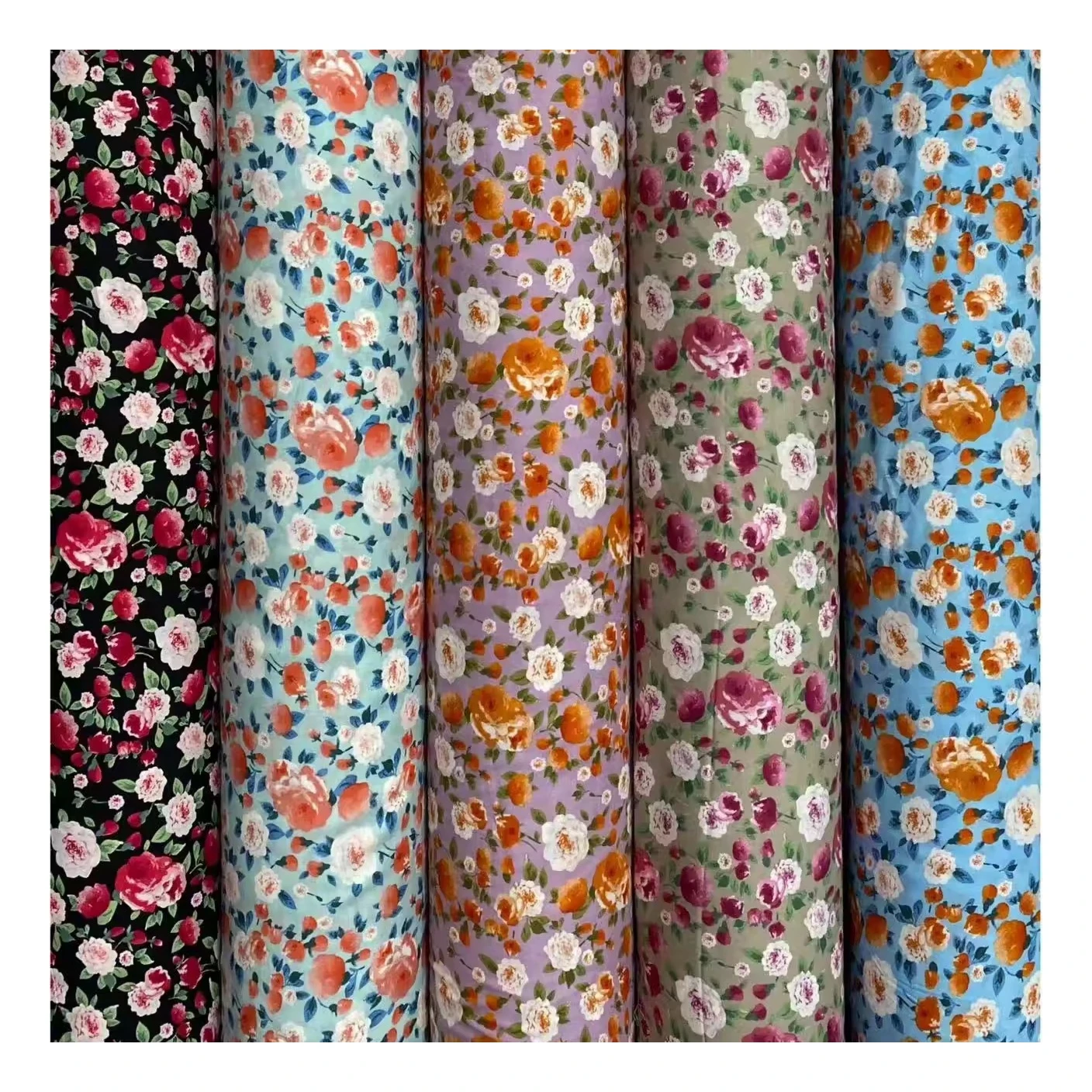 high quality of plotter sublimation printer on rayon fabrics 100% viscose 45s printing pattern on ready goods