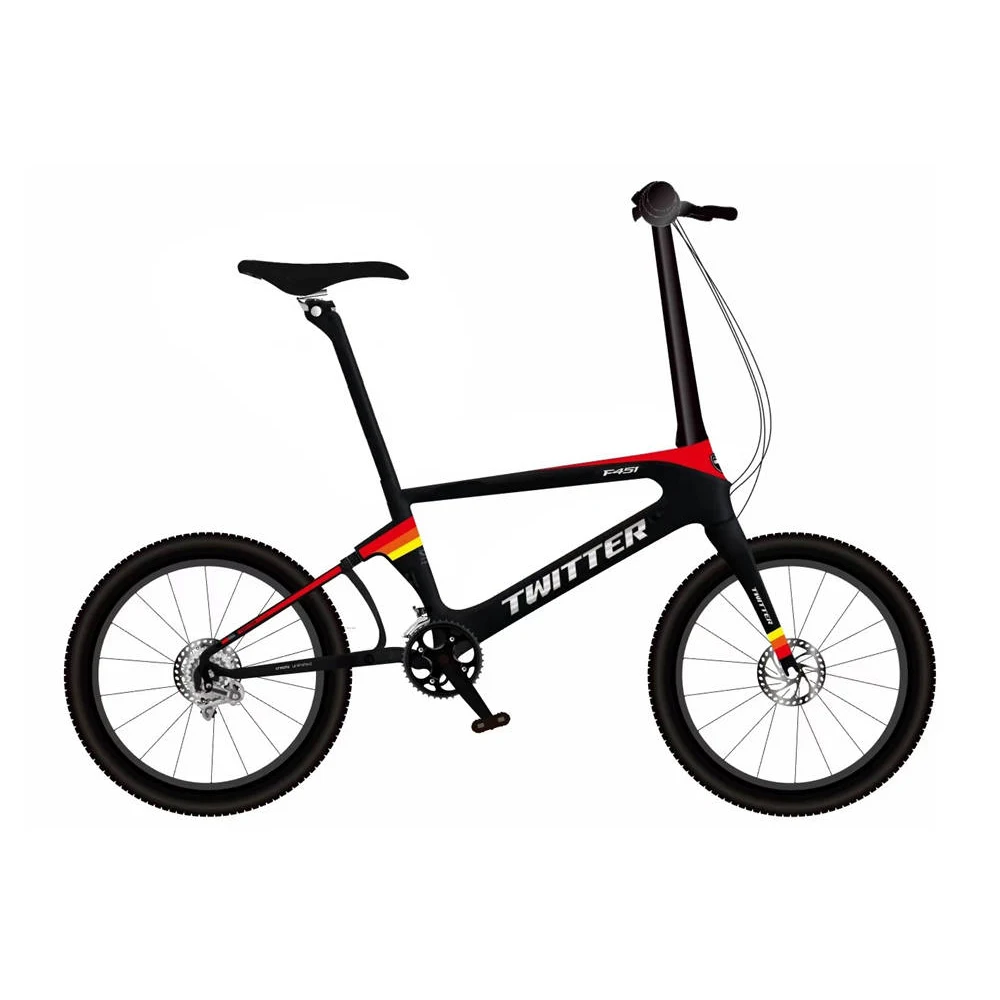 Newest Carbon folding bike bicycle 451 carbon frame 22 speed foldable bike OEM customized
