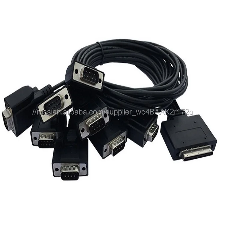 Scsi 68pin hpcn 68pin hpdb 68pin hpv 68pin to 8xDB 25 Male cable for communication equipment