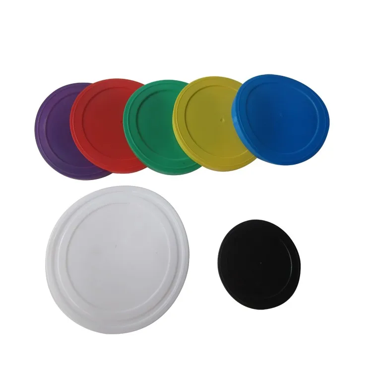 Plastic bottle can cover caps plastic lids for cans paper tube accessories plastic can cover different colors