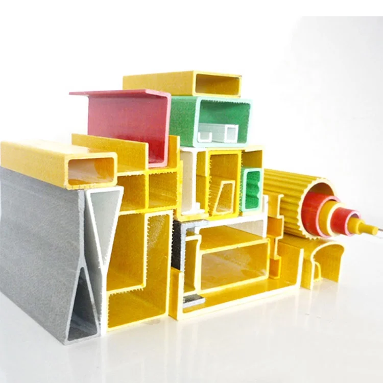 Corrosion Resistance GRP or FRP Structural Pultruded Profiles Fiberglass Construction Accessories