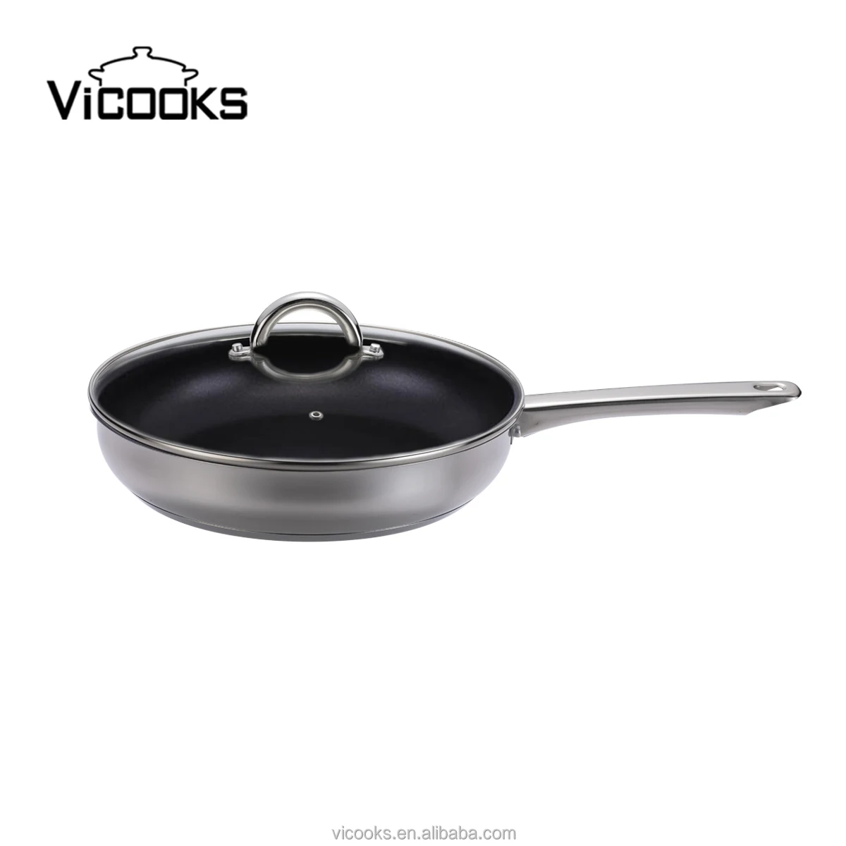 Works with Electric Cooktops kitchen cookware set non stick home cooking stainless steel cookware sets