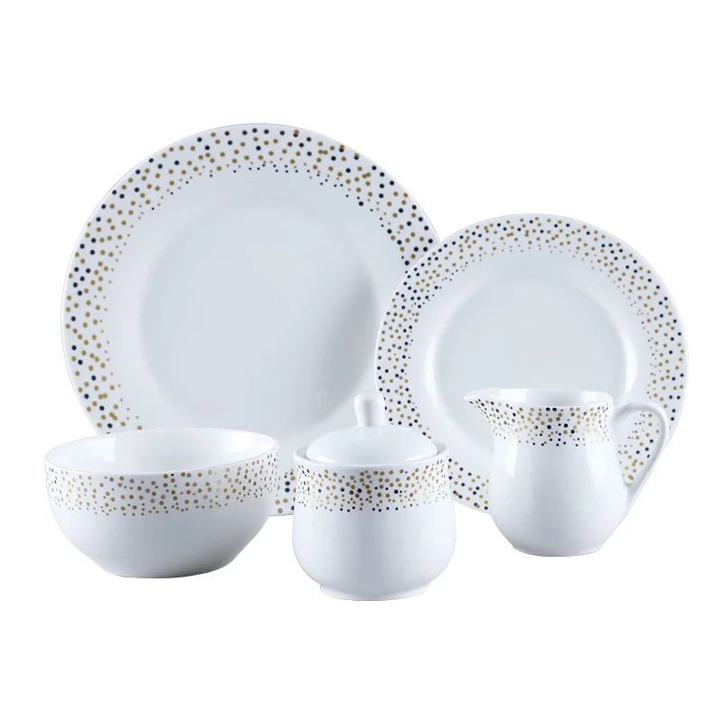 JINGSHI Louca игра Loza Platos 16 шт. фарфоровая Керамическая Тарелка посуда набор посуды