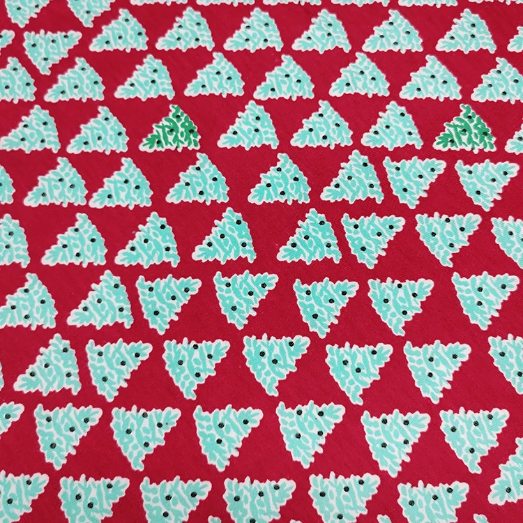 Certificated Skin Friendly Organic Cotton Modal Printed Jersey Fabric For T Shirt