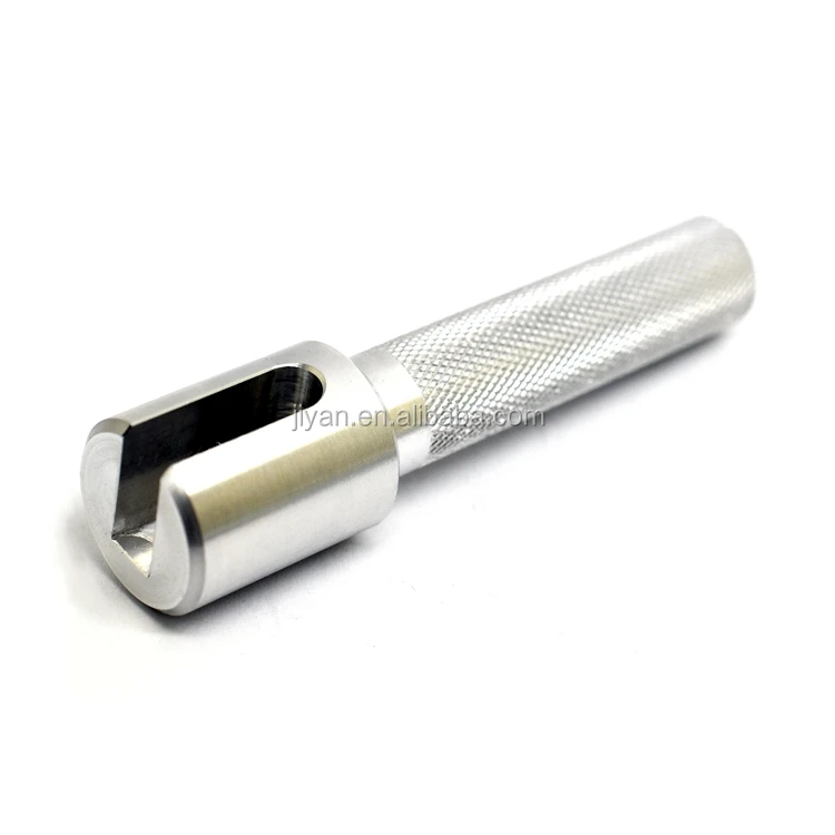 OEM precision machining aluminum clevis pin cnc custom dowel pins rod with knurling