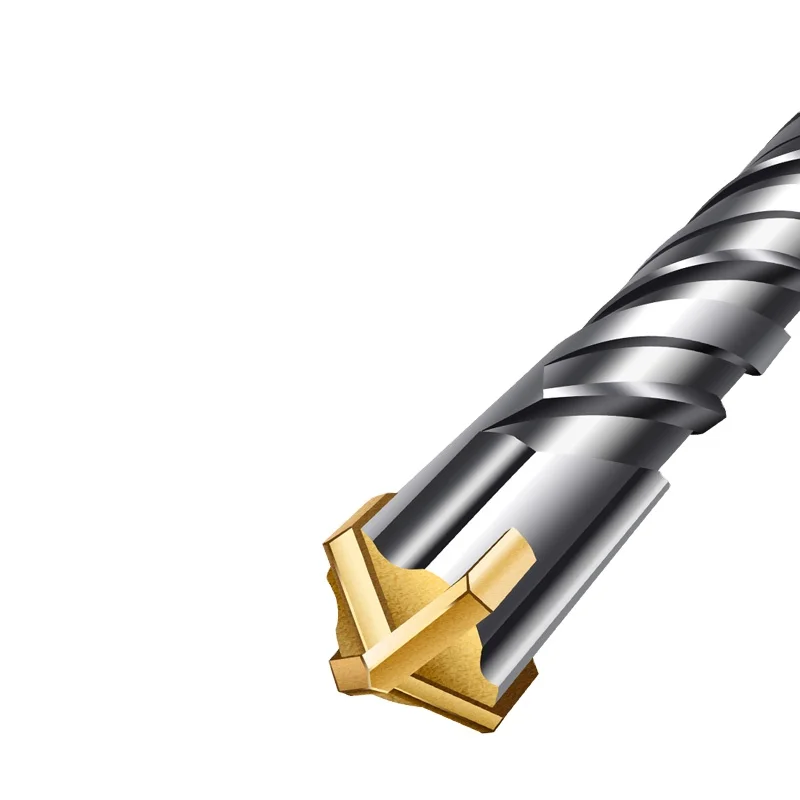 
SDS Plus Hammer drill Cross Head Tip Concrete Drilling Hammer Drill Bit 