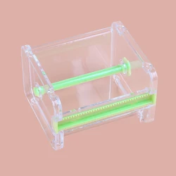 Transparent Visible Desktop Multi Washi Masking Tape Dispenser Stackable Roll Tape Cutter Office Acrylic Roll Tape Holders