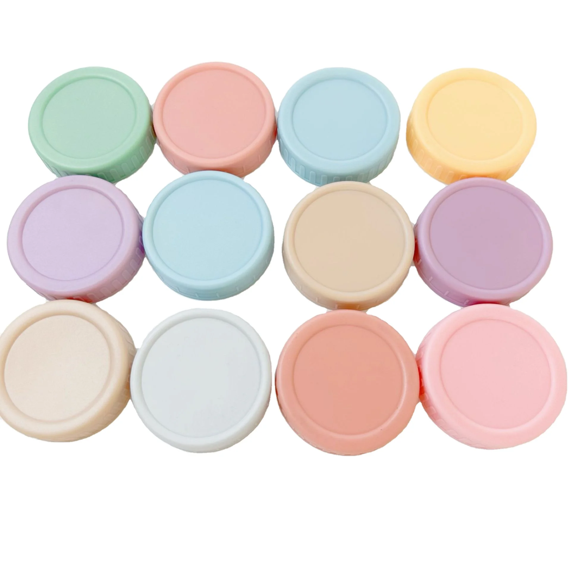 70mm 86mm plastic caps  bottle cup lid with silicon seal foam liner storage bottle mason glass jar lid