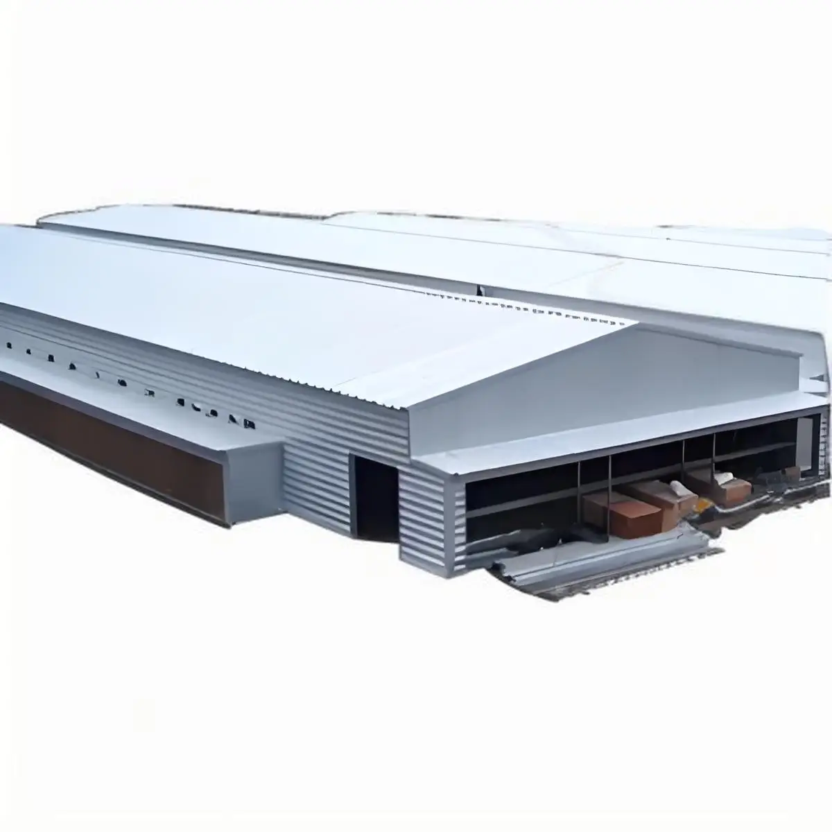 Оптовая цена современный промышленный дизайн сборные стальные конструкции здания для курятника