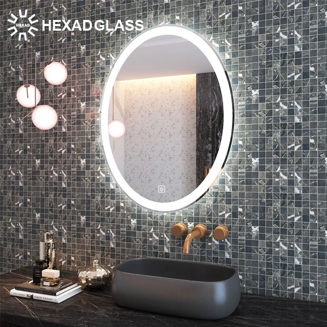 HEXAD- Waterproof Anti-fog Bath Wall Smart Electronic LED MAGIC MIRROR for Bathroom/mall/clothing Shop/ Hotel/airport