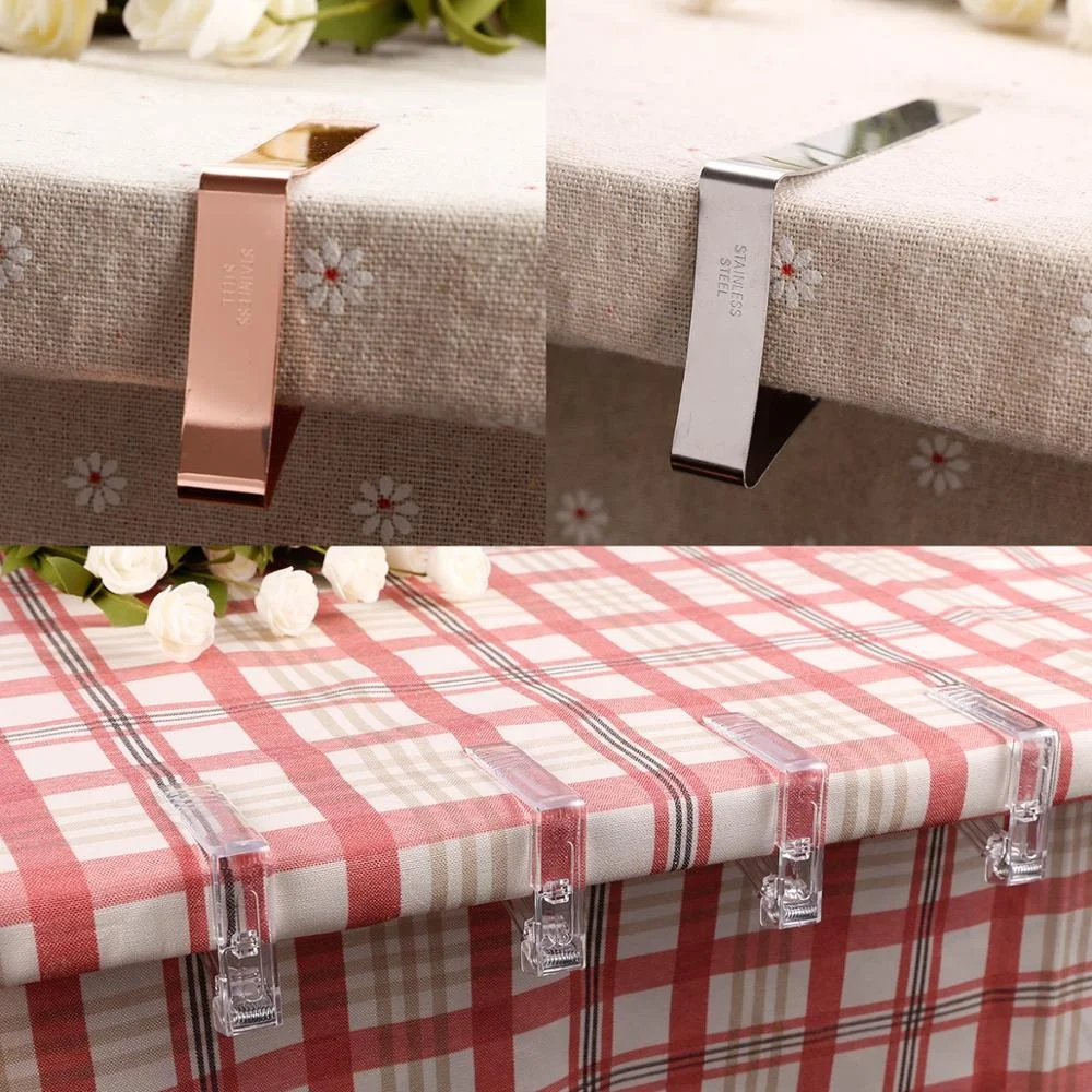 
Table Cloth Clip Endurance Holder Cover Weight Clamp Outdoor Garde 4.5cm Large Mouth Adjustable Stainless Steel Table Cloth Clip 