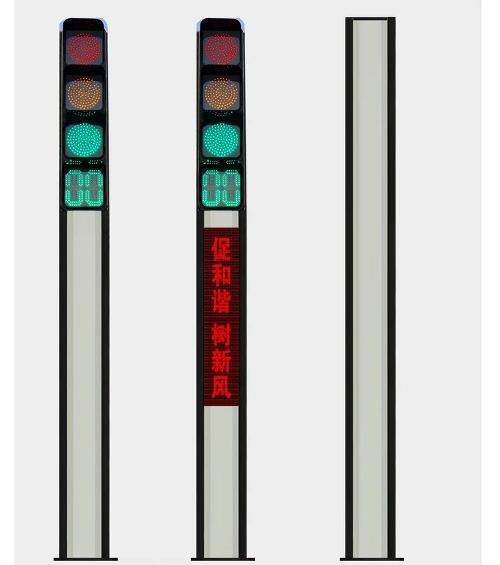 XLZM Q235, Q345 Tubular Traffic lights Signal Steel Pole With Single Arm