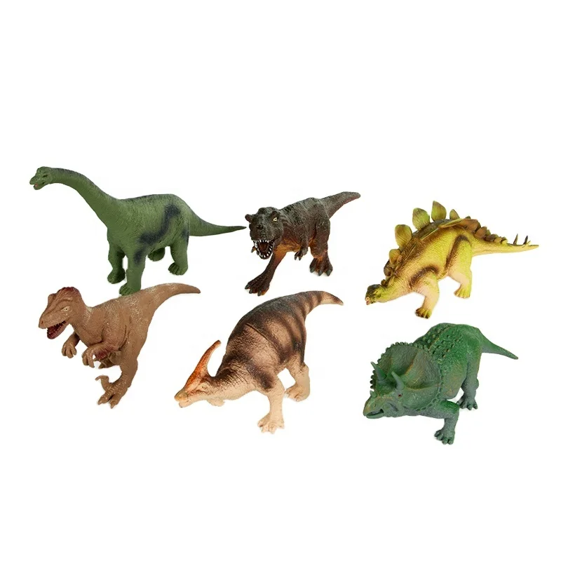 Plastic 3D Diy Play Set Collection Animal Dinosaurs Models Toys for Kids