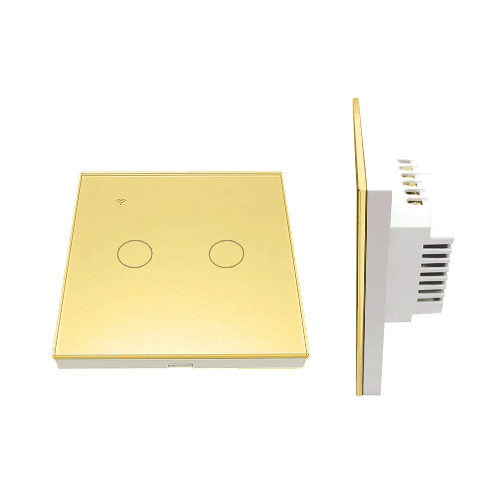 EU UK  Touch Light Switch Tuya App Alexa Voice Control Wireless Remote Control WiFi No Neutral Smart Switch