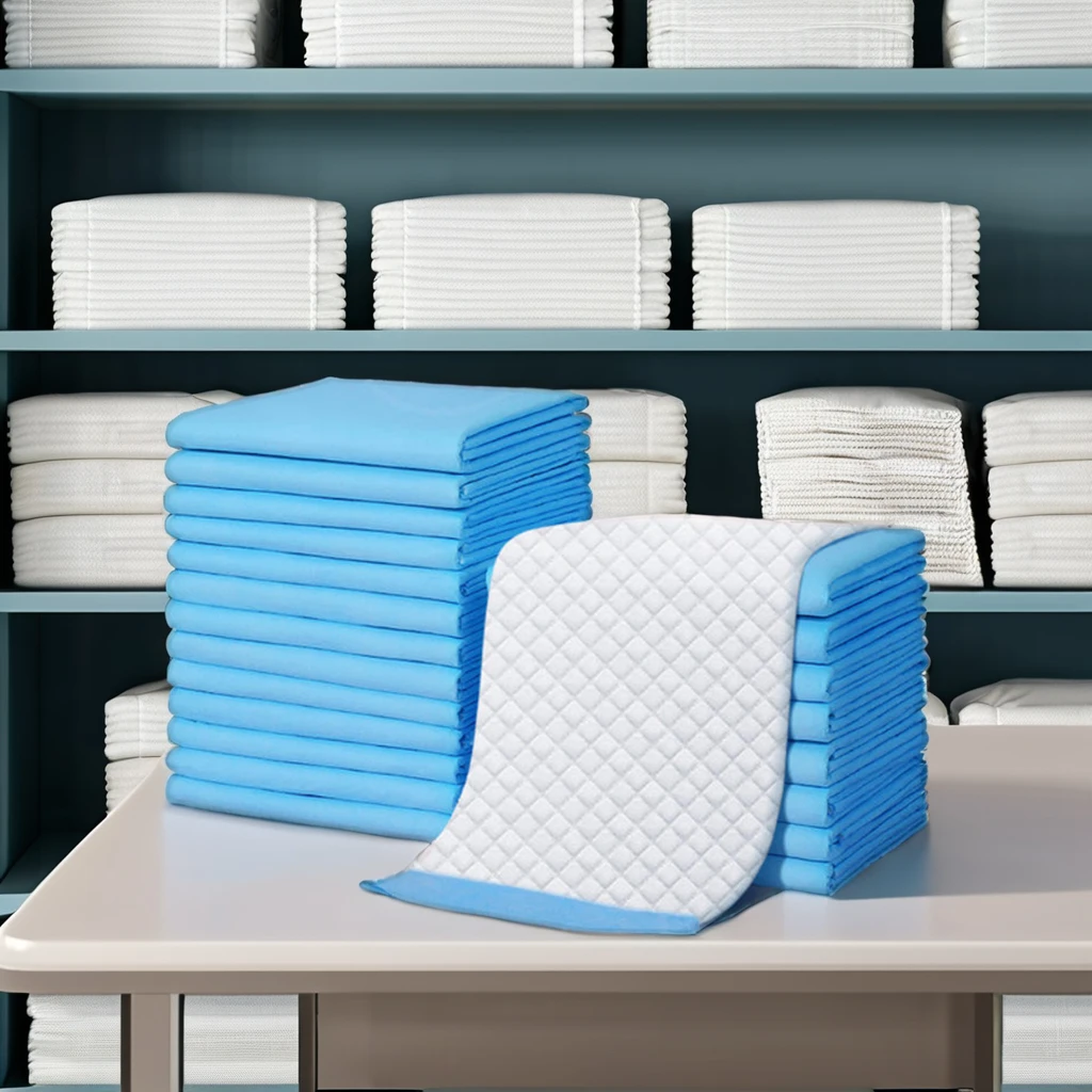 Wholesale Disposable Anti-Leak Incontinence Pads 60x90 Waterproof Underpads Leak Guard Printed Adults Changing Breathable Diaper