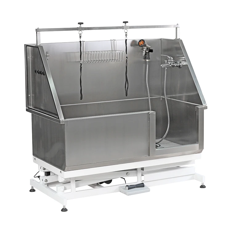 Electric Custom Size Dog Washing Stations Stainless Steel Dog Grooming Bath Tub
