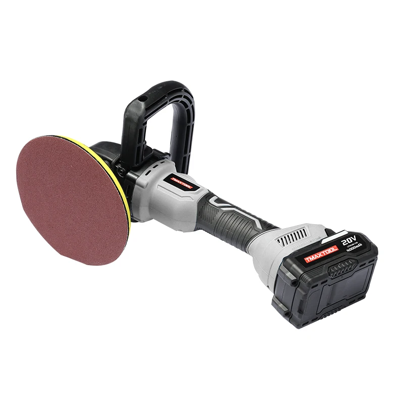 Tmaxtool 18V Lithium Battery Brushless Motor Removable Replacement Sponge Pad 6inch Car Care Cordless Polisher Machine