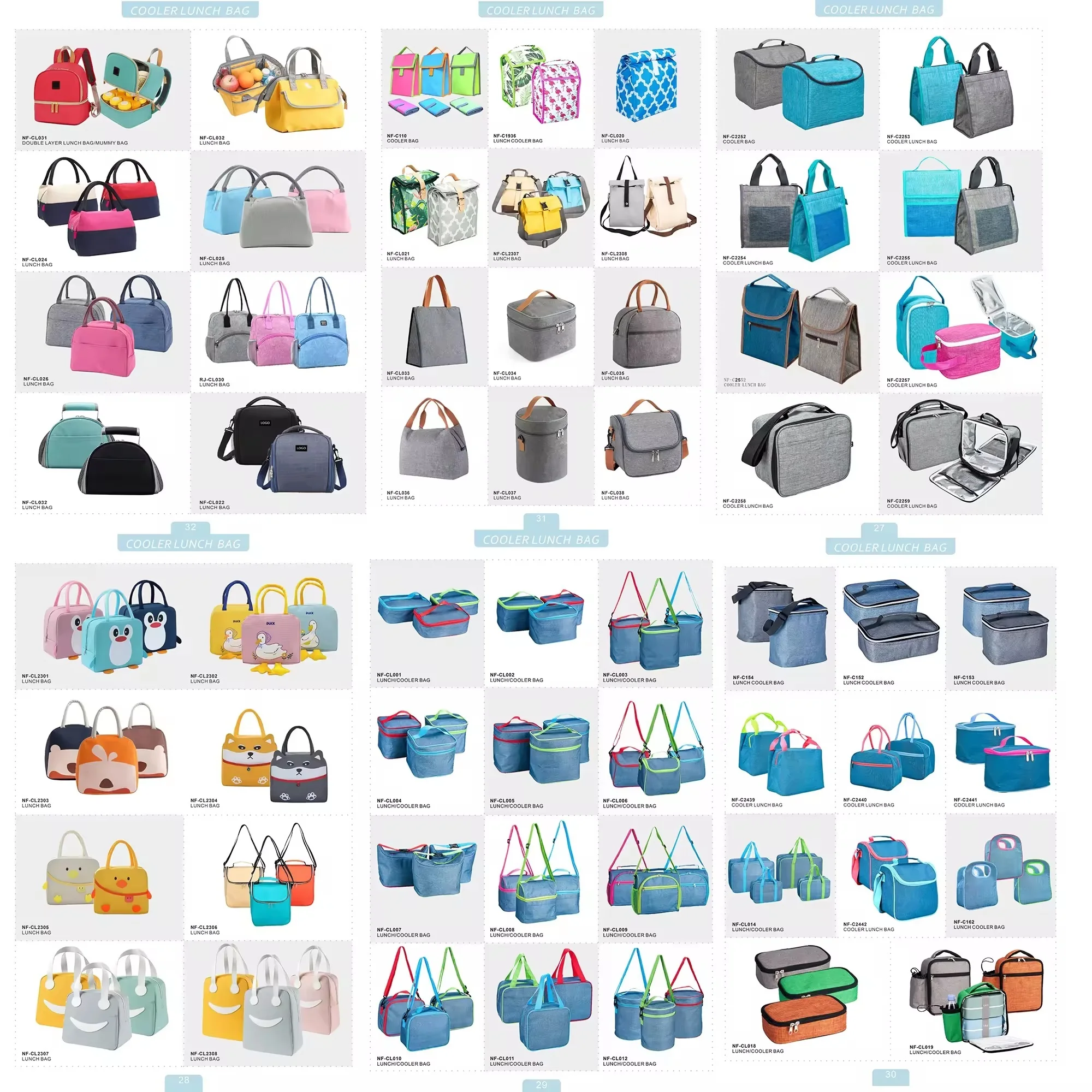 Custom / Standard Freezable insulated thermal lunch box bag kids children adult women reusable waterproof canvastote cooler Bag