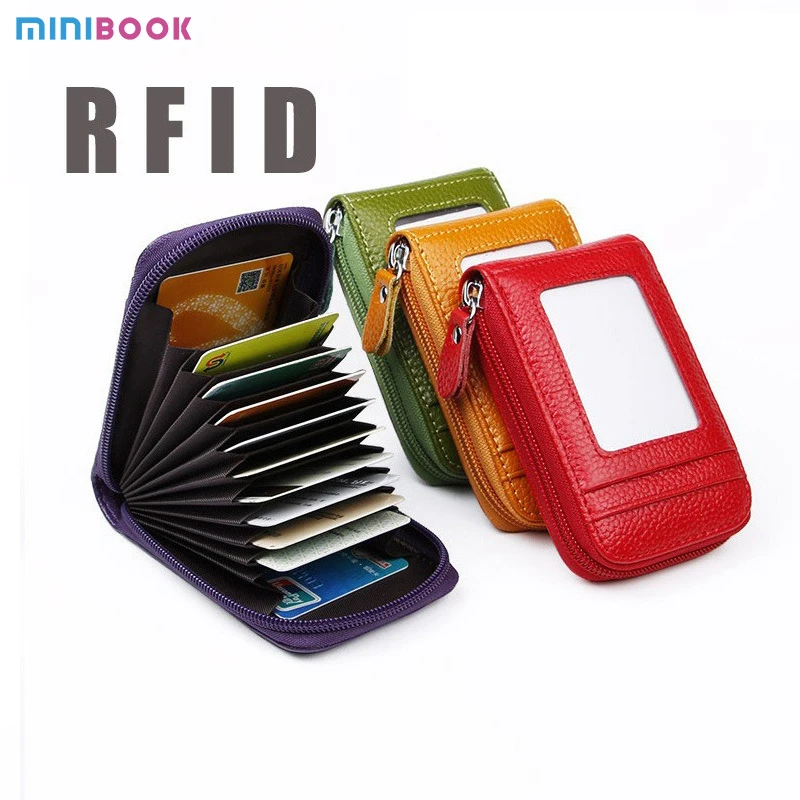 Wholesale Genuine Leather Rfid Blocking Money Clip Slim Wallet Bifold Short Branded Men Leather Wallets