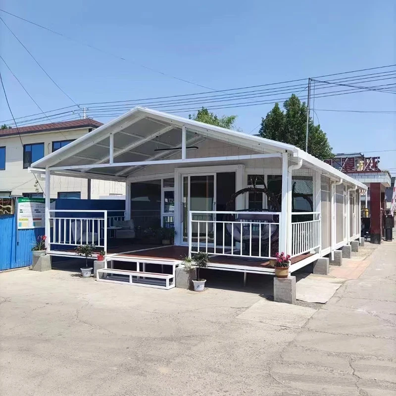 40Ft 20Ft Luxury Prefab Villa 2 3 4 Bedrooms Prefabricated Foldable Expandable Container House Portable Mobile Tiny Home