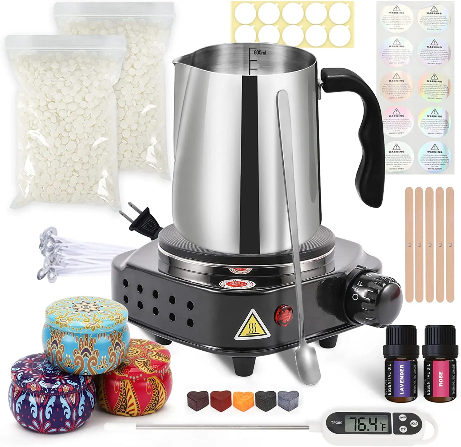 hot sell diy kits candle making kit for adults with fragrance soy wax candle making kit