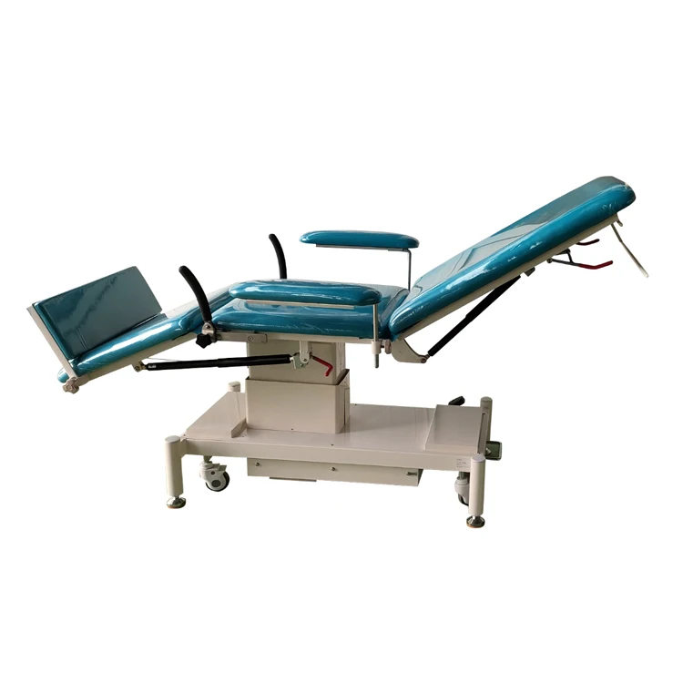 Hospital furniture hydraulic Adjustable Blood donor couch