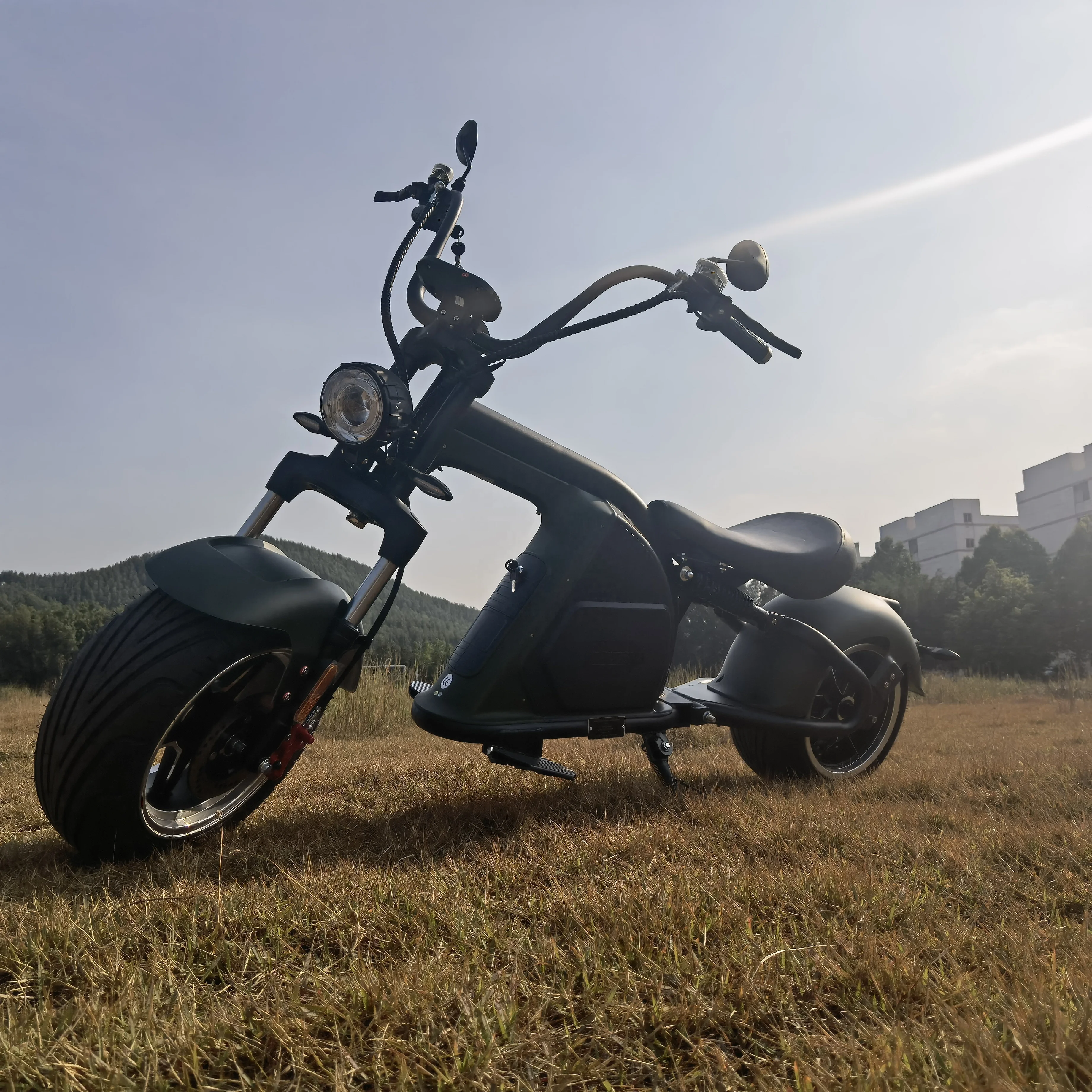 China 60V 12AH 1500W  2 Wheel Adult Electric Scooter City Coco off road powerful Fat Tyre